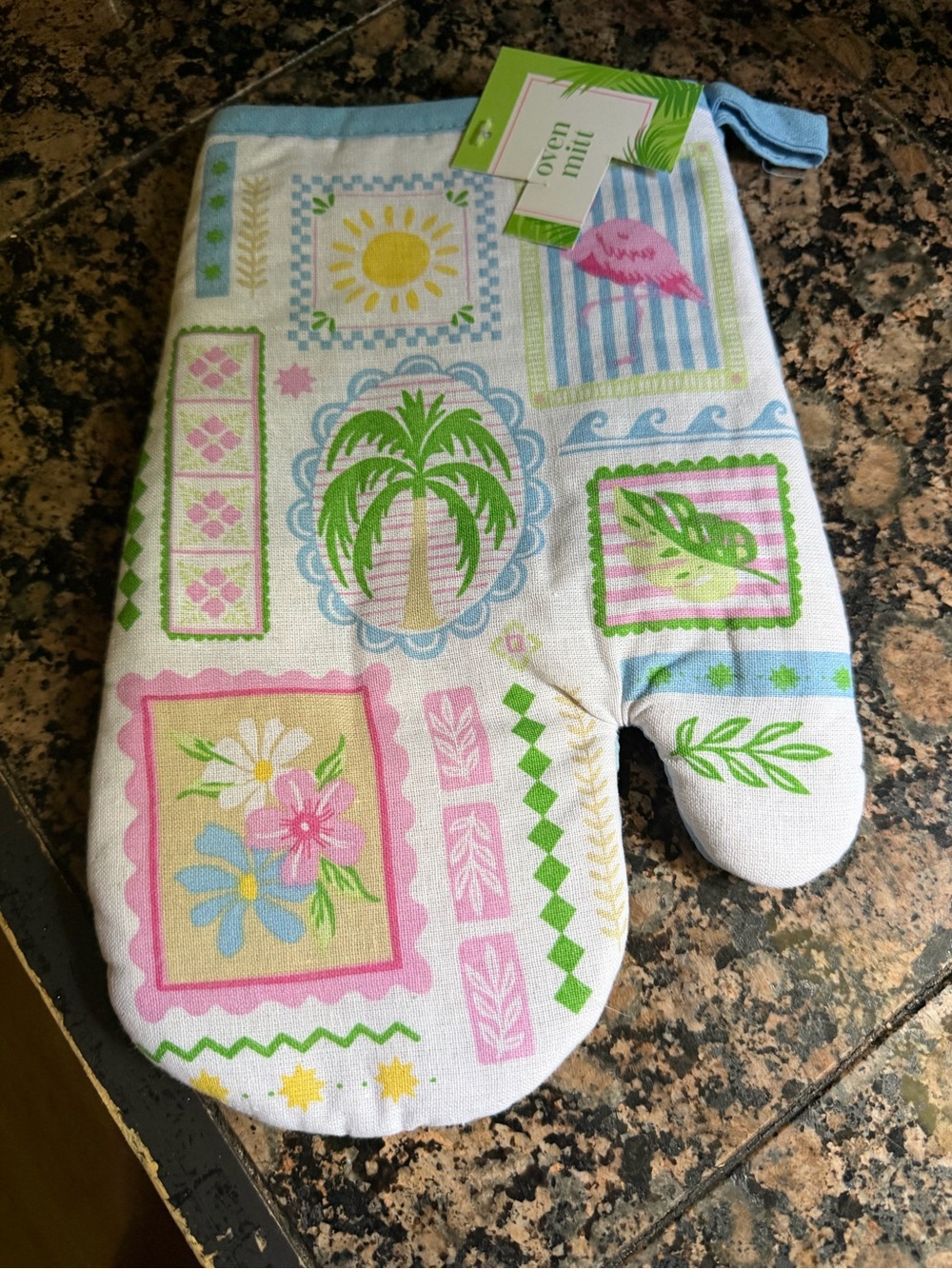 - Pastel Tropical Pattern (No Brand)— Kitchen Ser